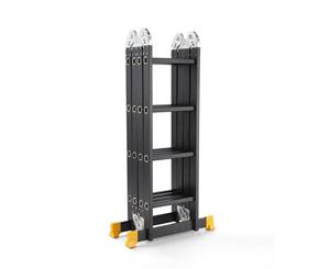 6.7M Aluminium Folding Ladder Step Extension Multi Purpose Platform
