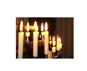 8x Church Candles Pillar Stick Wedding Table Candelabra
