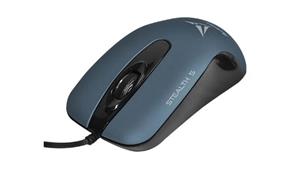 ALCATROZ STEALTH 5 (Black Blue) USB Optical Mouse with Silent Switch