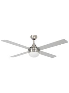 Airlie II 132cm Fan and Light in Brushed Chrome