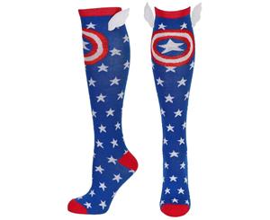 Captain America Women's Star Winged Socks