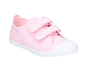 Flossy Girls Junior Sasha Touch Fastening Trainer Shoes - Pink