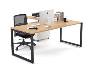 Litewall Evolve - L-Shaped Office Desk Office Furniture [1600L x 1550W] - maple none