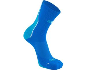 M2O Shift 3/4 Cycling and Sports Compression Socks Blue/Cyan