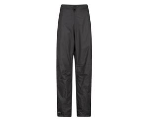 Mountain Warehouse Womens Waterproof Overtrousers with Isodry Fabric - Regular - Black