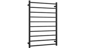 Thermogroup Thermorail 10 Bar Square Heated Towel Rail - Matte Black