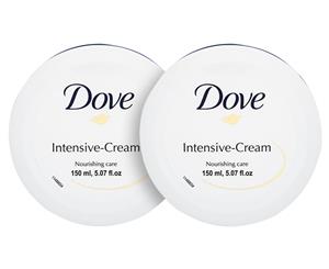 2 x Dove Intensive-Cream Moisturiser 150mL