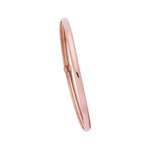 9ct Rose Gold on Silver 65mm Bangle
