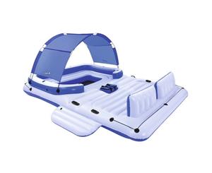 Bestway Inflatable Island Raft - Tropical Breeze - with Removable Drink Cooler & Sunshade - 43105