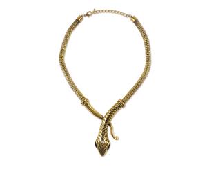 Bristol Novelty Unisex Adults Snake Necklace (Gold) - BN1430