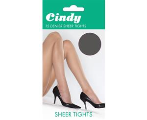 Cindy Womens/Ladies 15 Denier Sheer Tights (1 Pair) (Storm Grey) - LW111