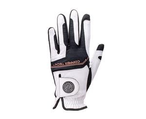 Copper Tech Ladies Golf Glove - White/Black