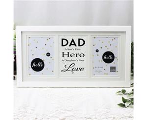 Dad White Gallery Frame - First Love