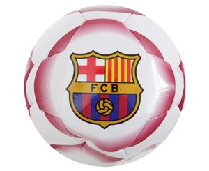 Fc Barcelona Official Crest Football (Size 5) (Scarlet/White) - SG6134