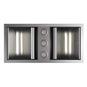 IXL Tastic Silver Neo Dual 3 In 1 Bathroom Fan Heater