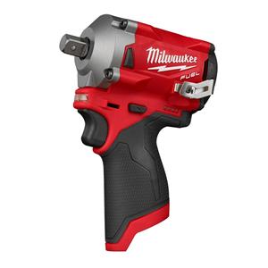 Milwaukee 12V FUEL 1/2inch Stubby Impact Wrench with Pin Detent Skin M12FIWP120