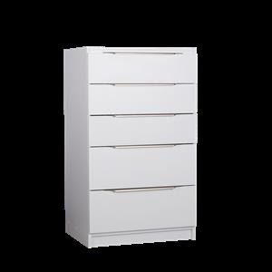 Multistore 1065 x 500 x 450mm Light Oak 3 Standard 2 Jumbo Drawer Storage Unit - Crisp White