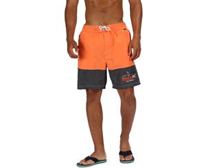 Regatta Mens Bratchmar III Quick Dry Adjustable Swim Shorts - BlzOrg/SlGry
