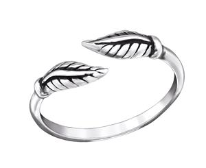 Sterling Silver Leaf Toe Ring