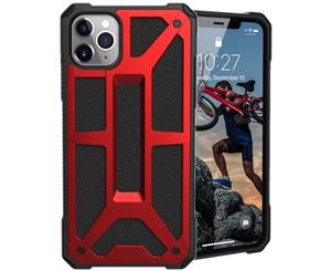 UAG Monarch Handcrafted Rugged Case for iPhone 11 Pro Max (6.5") - Crimson