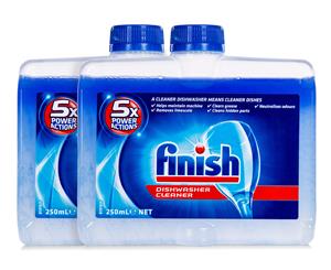 2 x Finish Dishwasher Cleaner Regular 250mL
