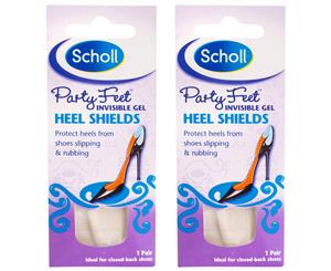 2 x Scholl Party Feet Invisible Heel Shields