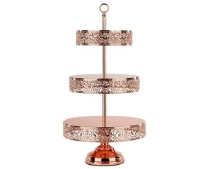 3-Tier Reversible Cupcake Stand | Rose Gold Plated | Le Gala Collection