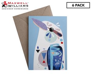 6 x Maxwell & Williams Pete Cromer Greeting Card - Kookaburra