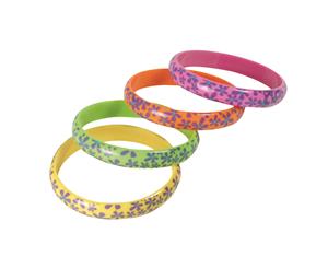 Bristol Novelty Hippie Floral Bracelets (Pack Of 4) (Multicoloured) - BN1746