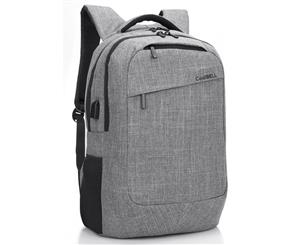 CBL 17.3 Inch Laptop Backpack With USB Charging Port Function Travel Rucksack-Grey
