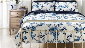 Fleur Blue European Pillowcase