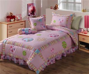 Kids Comforter Set Quilt Coverlet Bedspread 220x220cm Double Queen Size Bed Ortisei