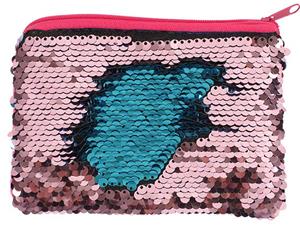 Pink and Blue Reversible Sequin Purse Pack Of 12