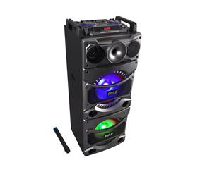 Pyle 2400W Bluetooth PA Loudspeaker Karaoke System Wireless Mic