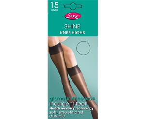 Silky Womens/Ladies Shine Knee Highs (1 Pair) (Sherry) - LW255