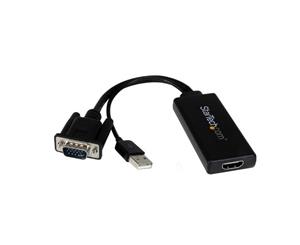 StarTech VGA to HDMI Portable Adapter Converter w/ USB Power & Audio