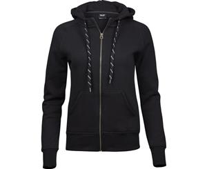 Tee Jays Womens/Ladies Fashion Zip Hoodie (Black) - PC3547