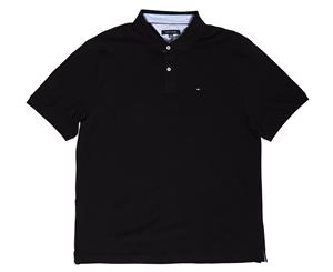 Tommy Hilfiger Men's Classic Fit Polo Tee / T-Shirt / Tshirt - Black