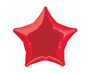 Unique Party 20 Inch Star Shaped Foil Balloon (Red) - SG4978