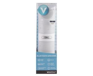 Vivitar Portable Stereo Bluetooth Wireless Speaker w/Rechargeable Battery White
