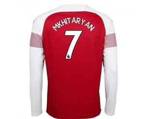 2018-2019 Arsenal Puma Home Long Sleeve Shirt (Mkhitaryan 7)