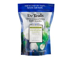 4pk Dr Teal's Eucalyptus & Spearmint Bath Bombs