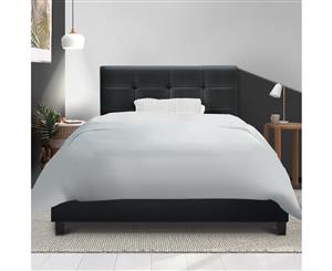 Artiss Single Size Bed Frame Base Mattress Platform Fabric Wooden Charcoal