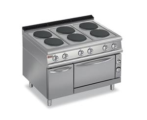 Baron Six Burner Electric Cook Top With Electric Oven