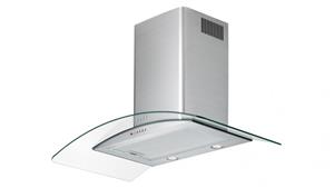 Chef 900mm Curved Glass and Stainless Steel Canopy Rangehood