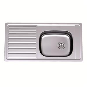 Clark 930mm Benchmark Single End Bowl Inset Sink With No Tap Hole