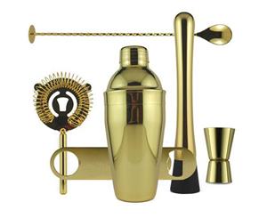 Cocktail Kit Gold 6 Piece in Gift Box