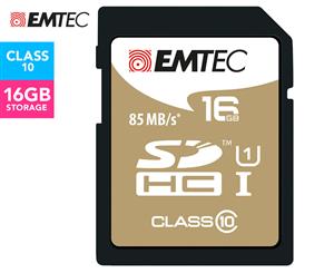 EMTEC SDHC Class 10 Gold+ 16GB SD Card