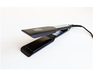 Matt Black Wide Plate Nav's Hair Titanium + Smart Technology Styling Iron