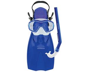 Mirage Shrimp Flipper Snorkel Mask Set Kids - Blue